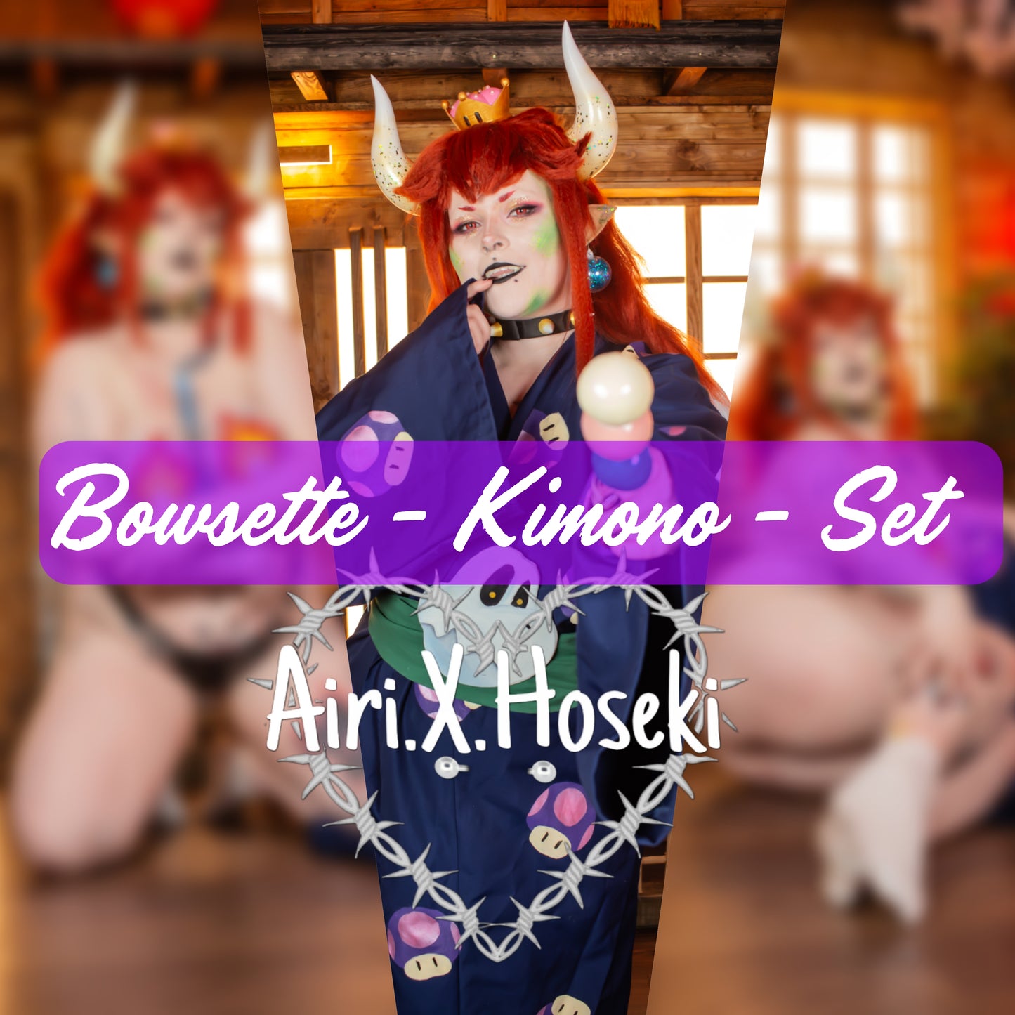Kimono Bowsette Set